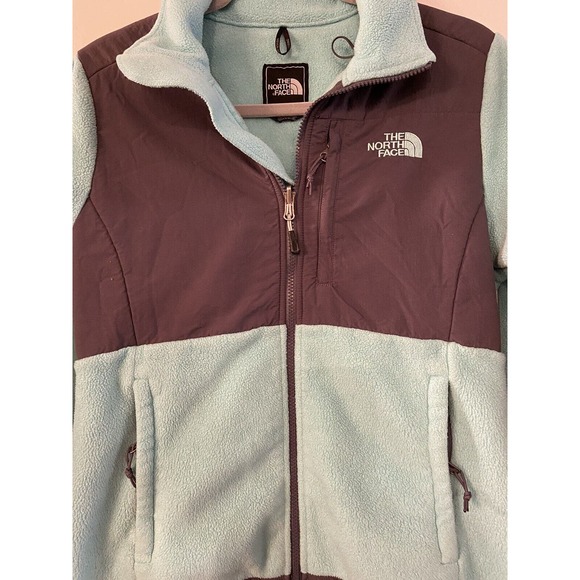 Preowned The North Face Fleece Jacket * Small, Green Full Zip Sherpa Pile MSS14 - Picture 3 of 4